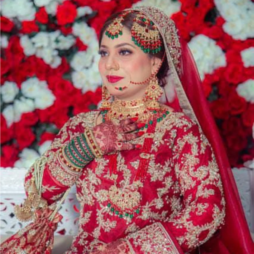 Bridal Make over at Aura Bloom Salon in isb